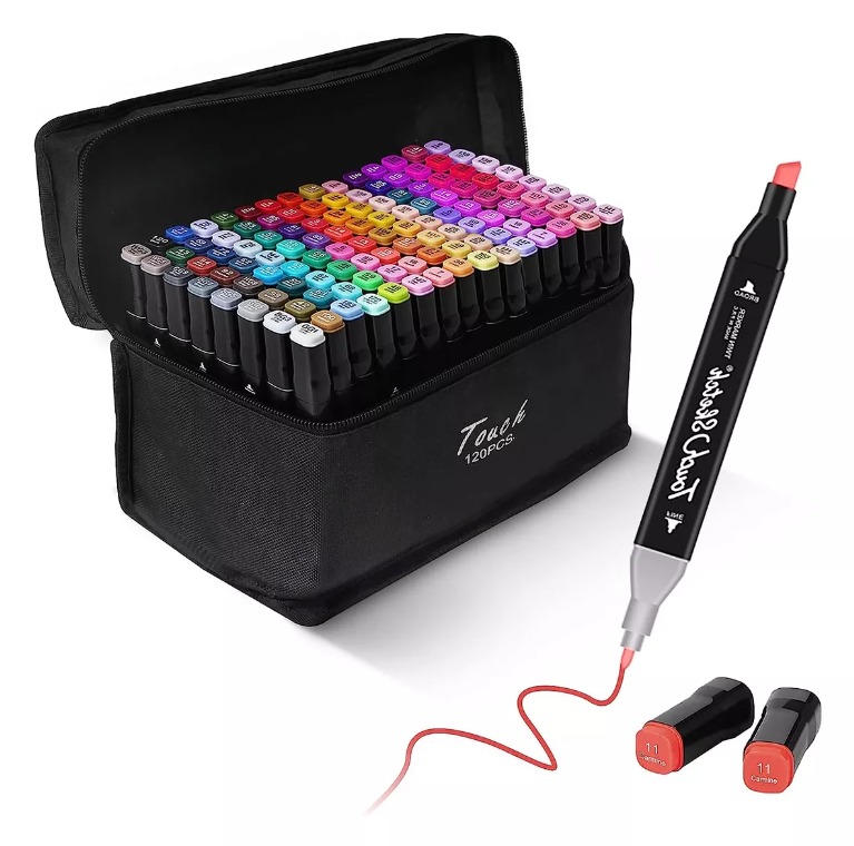 Miniatura 3 de Set De Marcadores Doble Punta 120 Piezas